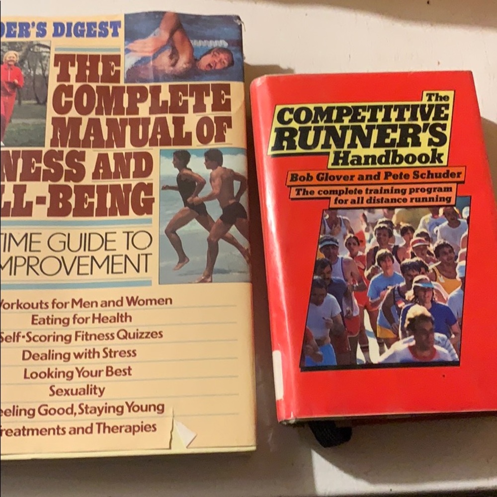 Vtg Running & Fitness Book Bundle